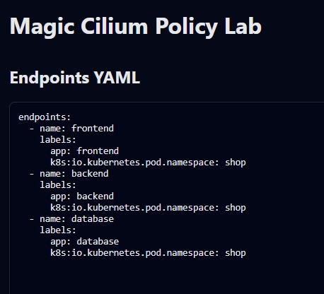 isual simulator & explainer for CiliumNetworkPolicy – screenshot 2
