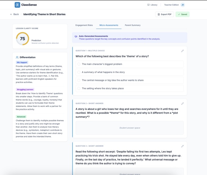 Class Sense – screenshot 4