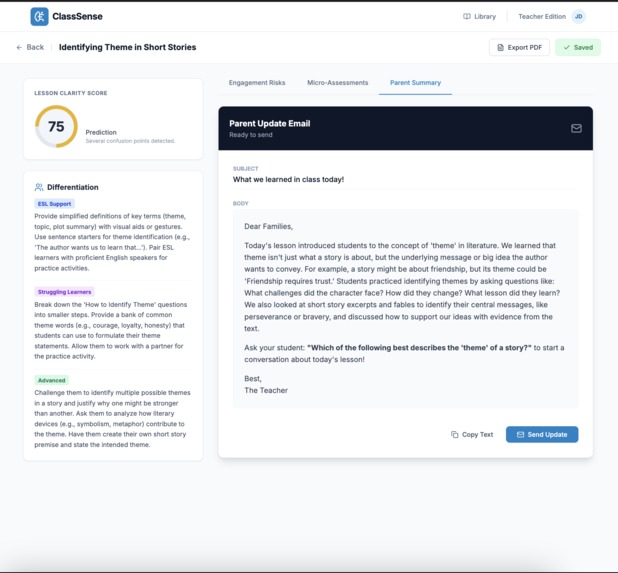 Class Sense – screenshot 5