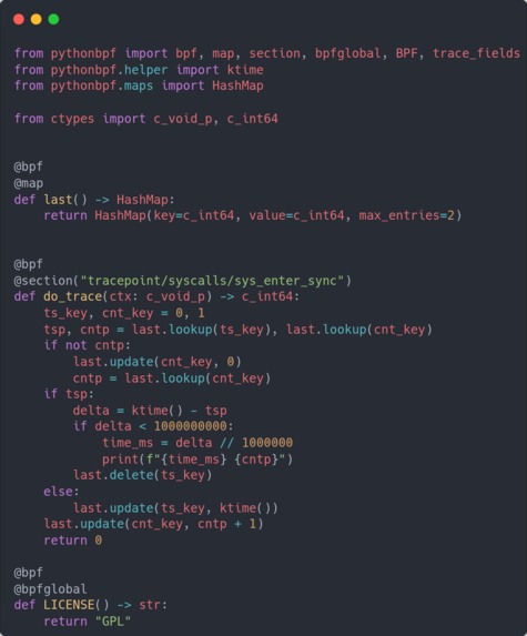 Python-BPF – screenshot 1