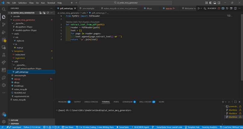 Note2MCQ AI – screenshot 3