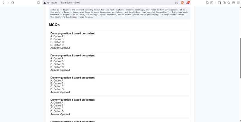 Note2MCQ AI – screenshot 5