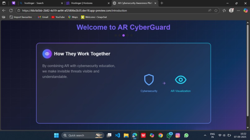 AR CyberSecurity – screenshot 1