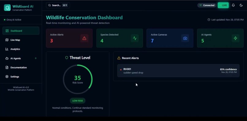 WildGuard AI - Groq-Powered Wildlife Conservation – screenshot 1
