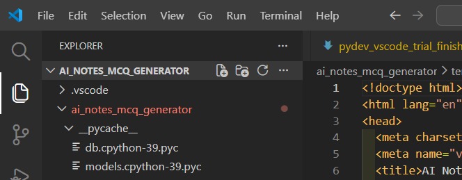 Note2MCQ AI – screenshot 1