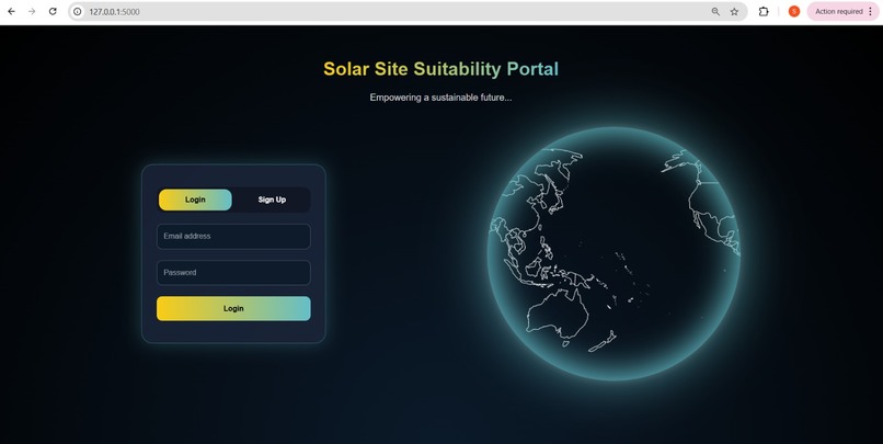  Solar Site Suitability Portal – screenshot 1