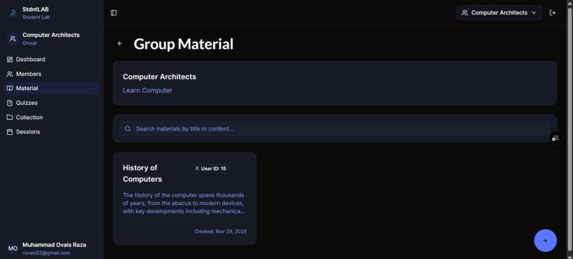 STDNTLAB - An AI Powered Lab for Collaborative Learning – screenshot 13