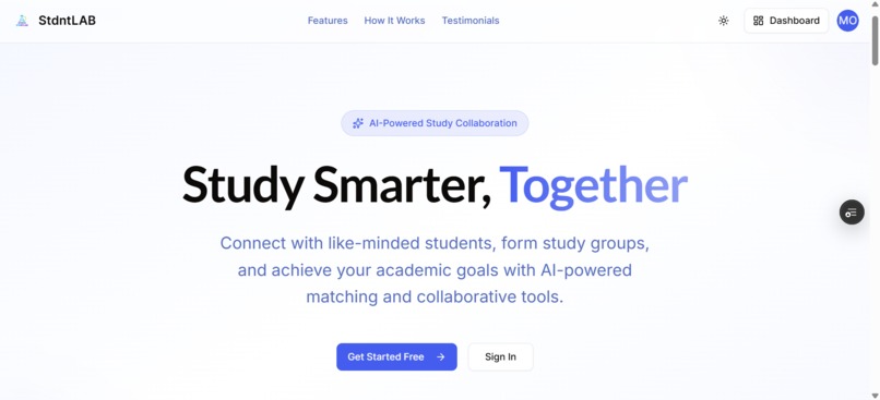STDNTLAB - An AI Powered Lab for Collaborative Learning – screenshot 2