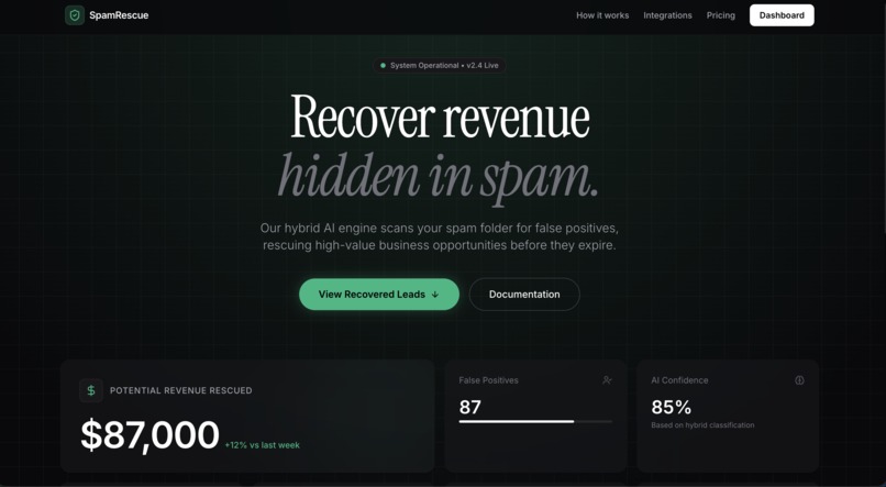 SpamRescue AI – screenshot 1