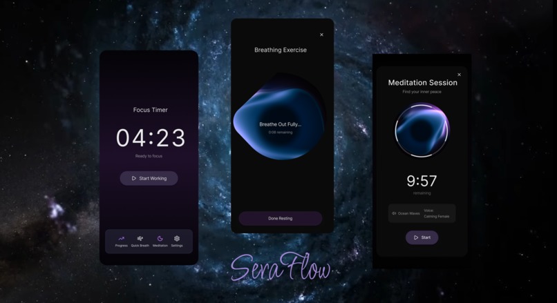 SeraFlow - Work & Meditation App – screenshot 1