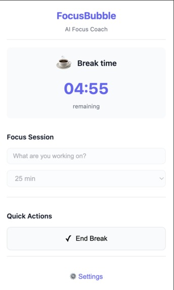 Focus Bubble – screenshot 1