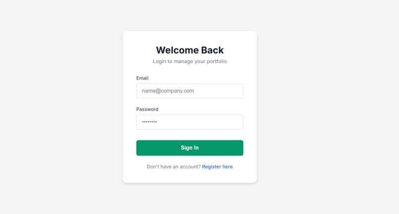 Financial App – screenshot 2