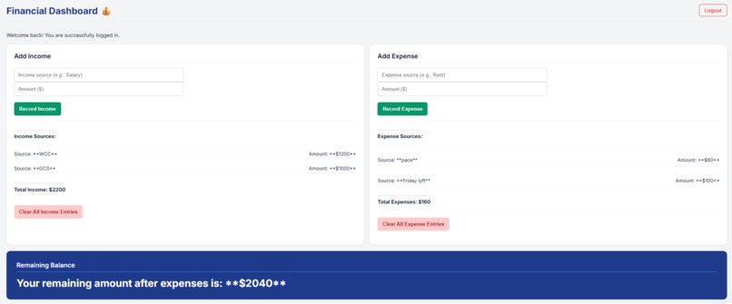 Financial App – screenshot 1