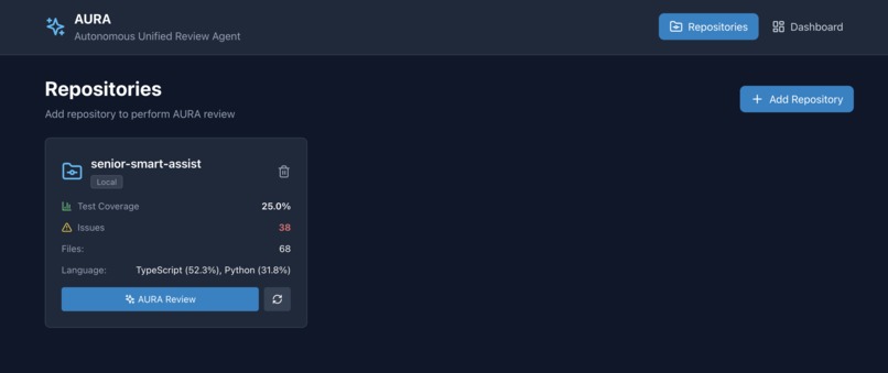 AURA — Autonomous Unified Review Agent – screenshot 1