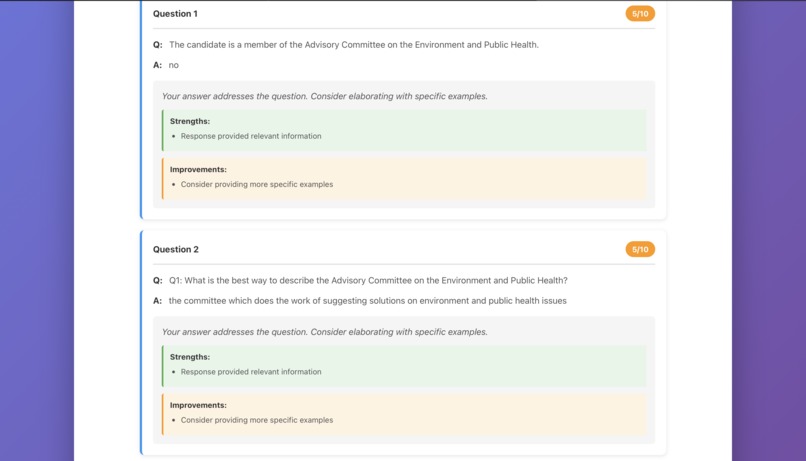 interview-prep-app – screenshot 1