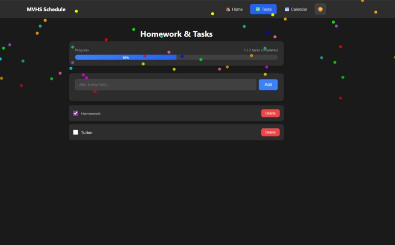 MVHS Schedule Tracker – screenshot 3