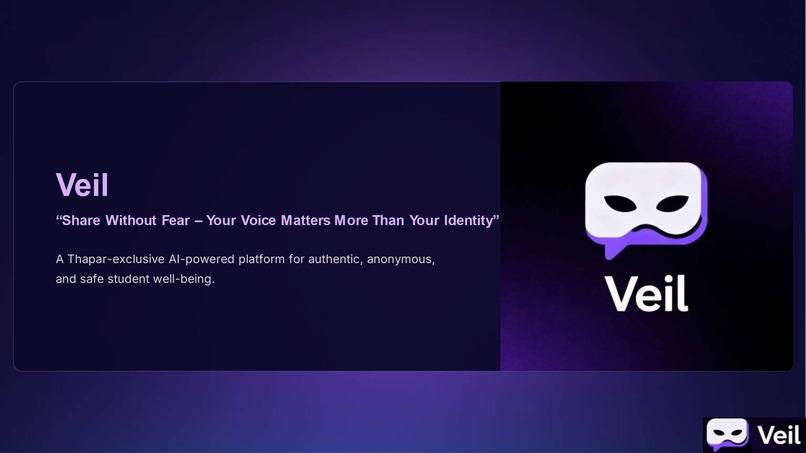 Veil – Thapar Exclusive Anonymous Platform – screenshot 1