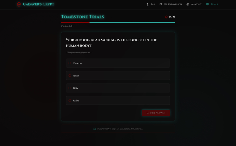 Cadaver's Crypt: The Resurrected Anatomy Lab – screenshot 2