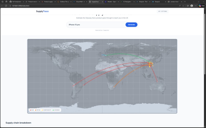 SupplyTrace – screenshot 1