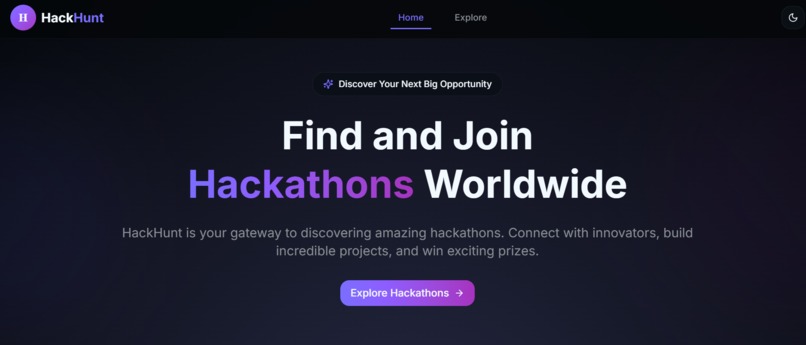 HackathonHunt – screenshot 1