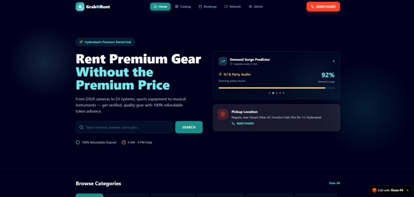 GrabNRent – screenshot 1