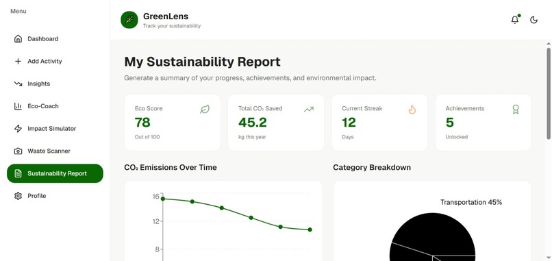 GreenLens Eco-Intelligence Suite – screenshot 5