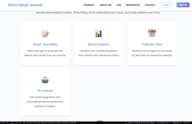 Micro-Mood Journal – screenshot 2