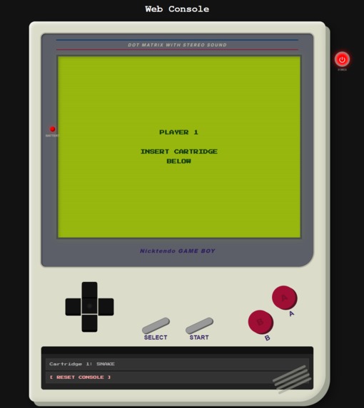 Retro GameBoy Web Console (CheerpJ Powered) – screenshot 3