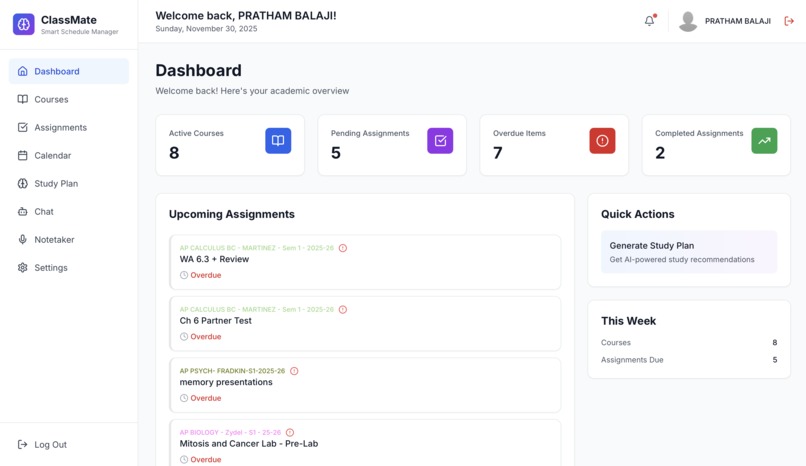 ClassMate – screenshot 2