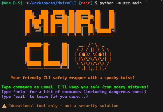 MairuCLI – screenshot 1