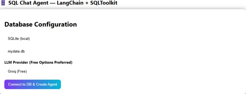 SQL_Chat_AI: NL-to-SQL Agent – screenshot 2