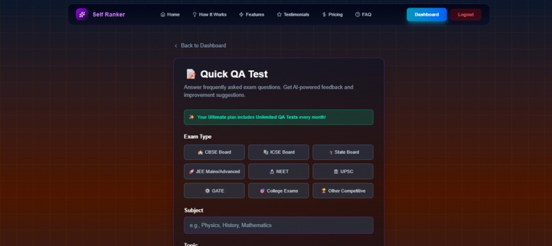 Self Ranker – screenshot 5
