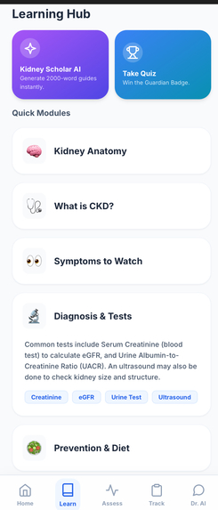 KidneyCare: AI-Powered CKD Awareness & Early Detection – screenshot 7