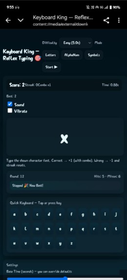 Keyboardking – screenshot 1