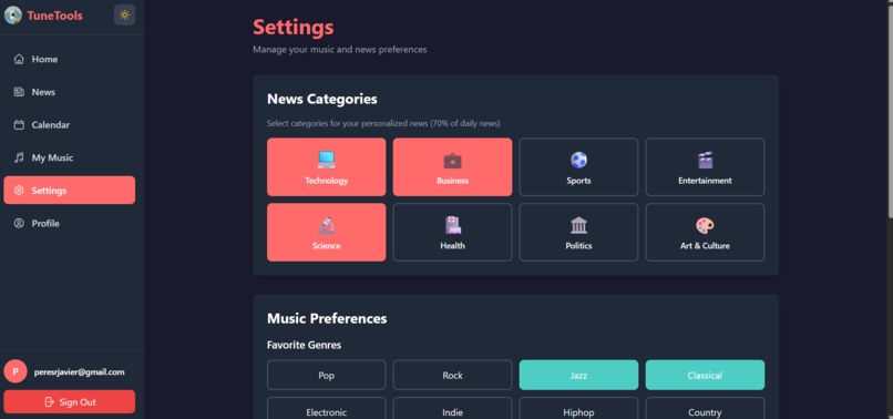 TuneTools – screenshot 2