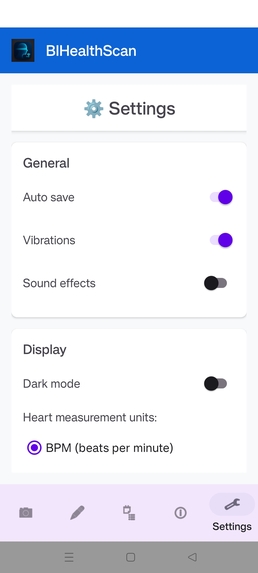 BIHealthScan  – screenshot 2