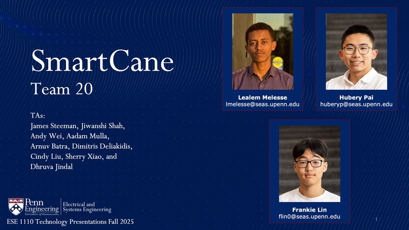 ESE 1110, Team 20, SmartCane – screenshot 1