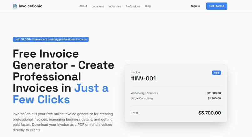 Invoice Sonic – screenshot 1
