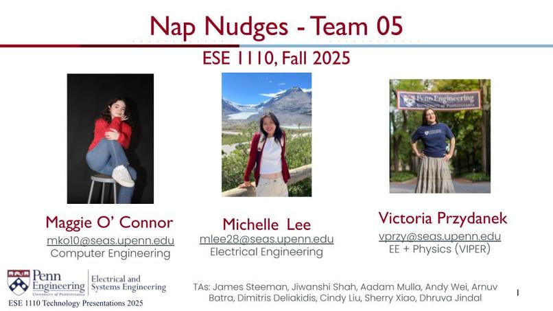 ESE 1110, Team 05, Nap Nudge – screenshot 1