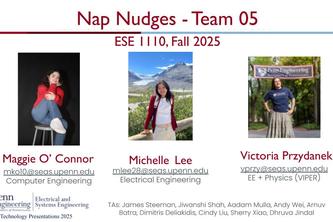 ESE 1110, Team 05, Nap Nudge