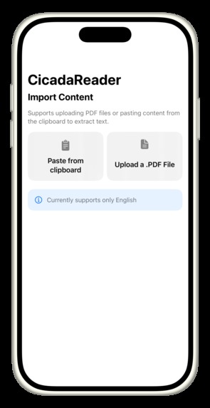 CicadiaReader – screenshot 1