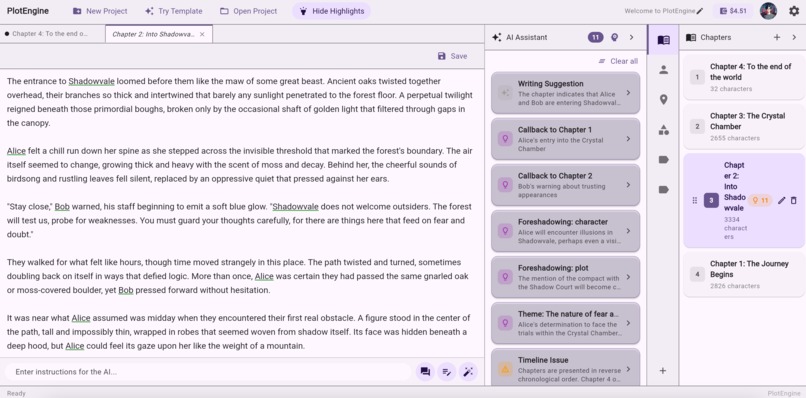 Plot Engine – screenshot 1