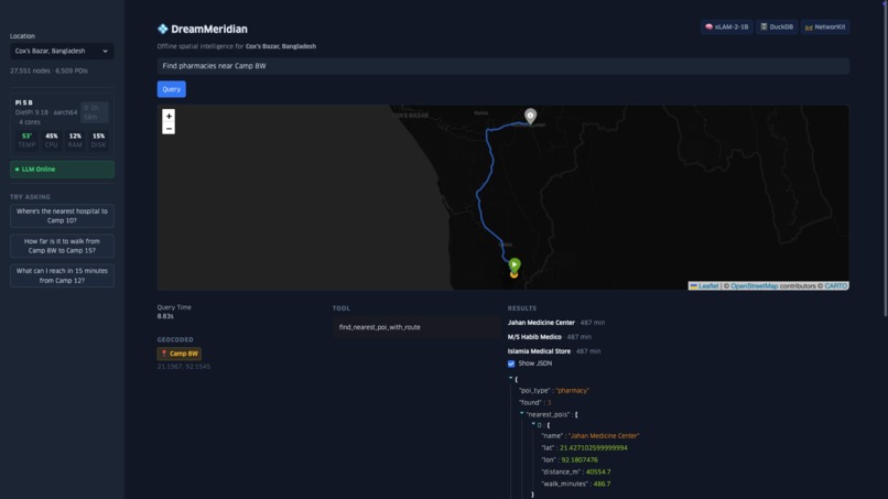 DreamMeridian: GeoAI on Pi – screenshot 5