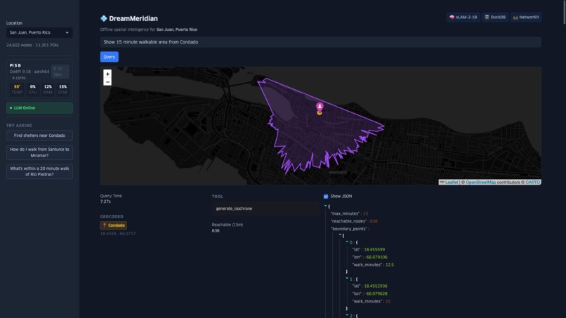 DreamMeridian: GeoAI on Pi – screenshot 6