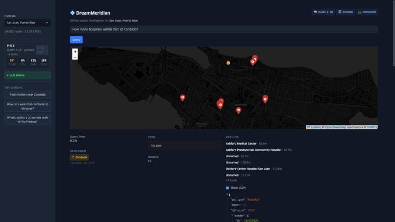 DreamMeridian: GeoAI on Pi – screenshot 7