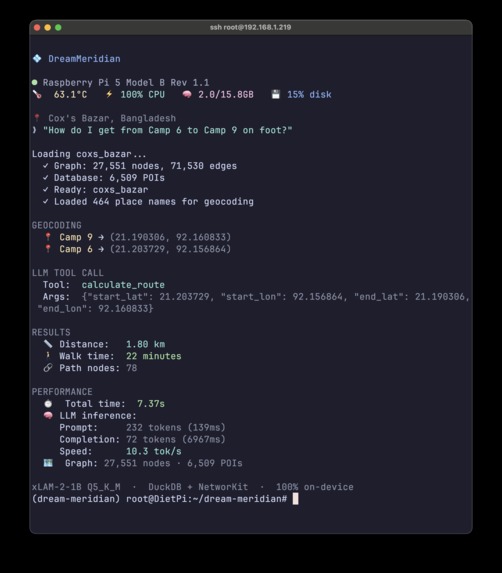 DreamMeridian: GeoAI on Pi – screenshot 12