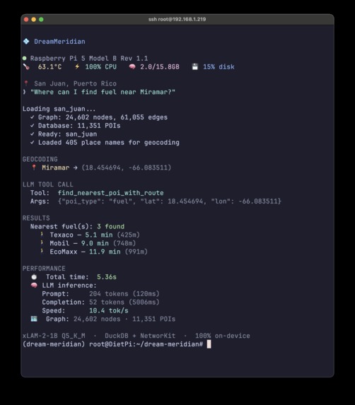 DreamMeridian: GeoAI on Pi – screenshot 13
