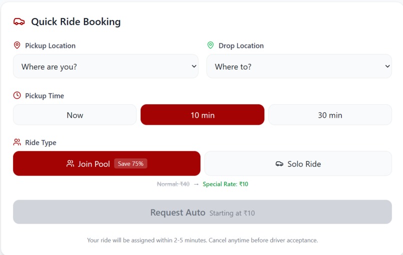 Thapar Campus Mobility System – screenshot 7