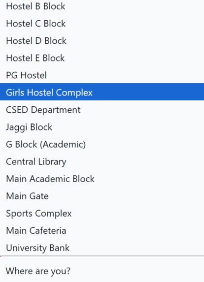 Thapar Campus Mobility System – screenshot 6