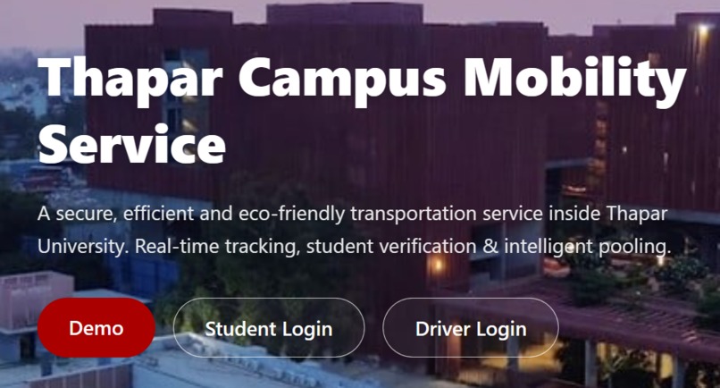 Thapar Campus Mobility System – screenshot 18